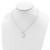 Sterling Silver Engraveable Double Heart Toggle Necklace QG1441-18