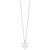 Sterling Silver Rhodium-plated Heartbeat in Heart 16in w/2in Ext Necklace QG4369-16