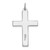 Sterling Silver Rhodium-plated Red Enameled Cross Pendant QC3263