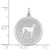 Sterling Silver Rhodium-plated Great Dane Disc Charm QC2689