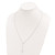 Sterling Silver Polished Cross Adjusts up to 23.5 inch Necklace QG4405-23