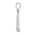 De-Ani Sterling Silver Rhodium-Plated Polished and Textured Lighthouse Pendant QC10019