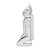 De-Ani Sterling Silver Rhodium-Plated Polished Marco Island Cat Slide QC10049