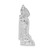 De-Ani Sterling Silver Rhodium-Plated Polished Marco Island Cat Slide QC10049