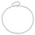 Sterling Silver 2mm Singapore 9in Plus 1in ext. Chain Anklet QG2135-9