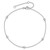 Sterling Silver Rhodium-plated Bezel CZ 9in Plus 2in Ext. Anklet QG4726-9