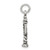 Sterling Silver Antiqued Menorah Charm QC7425