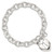 Sterling Silver Polished Heart and Key Bracelet QG3281-7.5