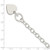 Sterling Silver Polished Engraveable Heart Charm Bracelet QG3283-8.5