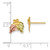 10k Tri-color Black Hills Gold Post Earrings 10BH644