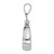 Sterling Silver Rhodium-plated Polished Puppy Paw Ash Holder Pendant QC8397