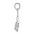 De-Ani Sterling Silver Rhodium-Plated Antigua W.I. 3D Flip Flops Pendant QC10200