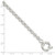 Sterling Silver Polished Rolo Fancy Bracelet QG5021-7