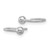 Sterling Silver Rhodium-plated Polished Ball Pair of Cuff Earrings QE14820