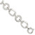 Sterling Silver Polished Ovals And Textured Circles Bracelet QG3885-7.5