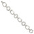 Sterling Silver Polished Ovals And Textured Circles Bracelet QG3885-7.5