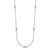 Sterling Silver Polished 5-Station CZ Necklace QG3642-18