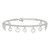 Sterling Silver 8 in Plus 1in Ext Polished Heart Anklet QG2813-9