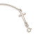 Sterling Silver Polished Enamel FAITH and Cross Bracelet QG3624-7.5