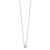 Sterling Silver Polished 9mm Bezel CZ Necklace QG3994-18