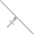 Sterling Silver Cross Anklet QG281-9
