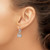 De-Ani Sterling Silver Rhodium-Plated Polished Blue Crab Leverback Earrings QE15594