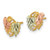 10k Tri-Color Black Hills Gold Diamond Post Earrings 10BH682