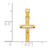 10k Diamond-Cut Cross Pendant 10C1094