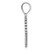 Sterling Silver Rhodium-plated Heart Pendant QC4562