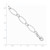 Sterling Silver Oval Link w/Hearts Bracelet QG3056-7.5