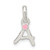 Sterling Silver Letter A with Enamel Pendant QC7935A