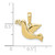 10k Polished Dove Charm 10K5089