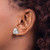 Cheryl M Sterling Silver Rhodium-plated Baguette-cut and Brilliant-cut CZ Love Knot Post Earrings QCM1485