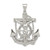 Sterling Silver Polished Mariner Crucifix Pendant QC8360