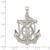 Sterling Silver Polished Mariner Crucifix Pendant QC8360