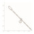 Sterling Silver Polished Shell 9in Plus 1in Ext. Anklet QG3160-9
