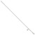 Sterling Silver Polished Shell 9in Plus 1in Ext. Anklet QG3160-9