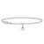 Sterling Silver Polished Shell 9in Plus 1in Ext. Anklet QG3160-9