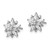 Cheryl M Sterling Silver Rhodium-plated Brilliant-cut Marquise-cut and Baguette-cut CZ Post Earrings QCM1427