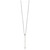 Sterling Silver Rhodium-plated Beaded Angel Rosary Necklace QG5604-18