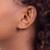 Sterling Silver Polished and Textured Horseshoe Post Earrings QE16508