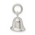 Sterling Silver Moveable Bell Charm QC6009