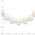 Sterling Silver Rhodium-plated 10-11mm White FW Cultured Pearl Necklace QH4828-18