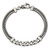 Sterling Silver Brushed Antiqued Wheat & Curb Chain Bracelet QG5740-8.5