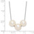 Sterling Silver Rhodium-plated 8-9mm White Near-round FWC Pearl Necklace QH5666-17