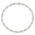 Sterling Silver 10inch Solid Polished Fancy Knot-Link Anklet QG666-10