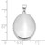 Sterling Silver Rhodium-plated Oval 23mm Locket QLS928