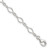 Sterling Silver 9inch Solid Polished Fancy Link Anklet QG667-9
