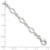 Sterling Silver 9inch Solid Polished Fancy Link Anklet QG667-9