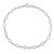 Sterling Silver 9inch Solid Polished Fancy Link Anklet QG667-9